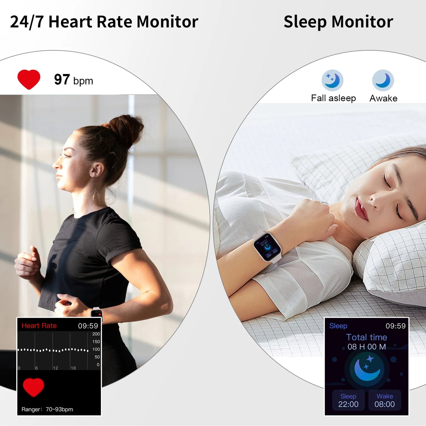 Smart Watch, Fitness Tracker Watch for Men Women