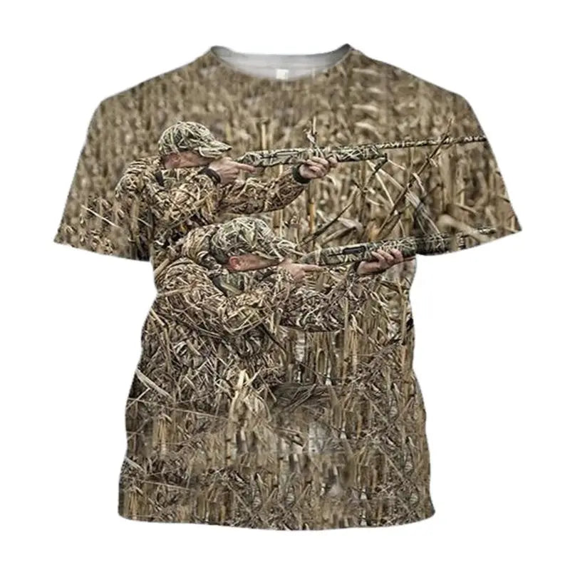3D Wild Boar Print T Shirt