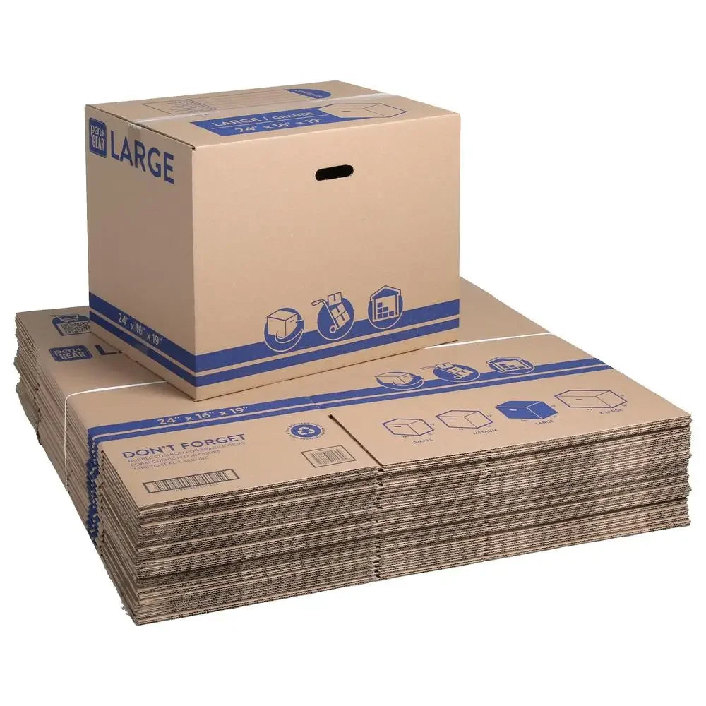 Large Kraft Moving and Storage Boxes 24x16x19 25ct
