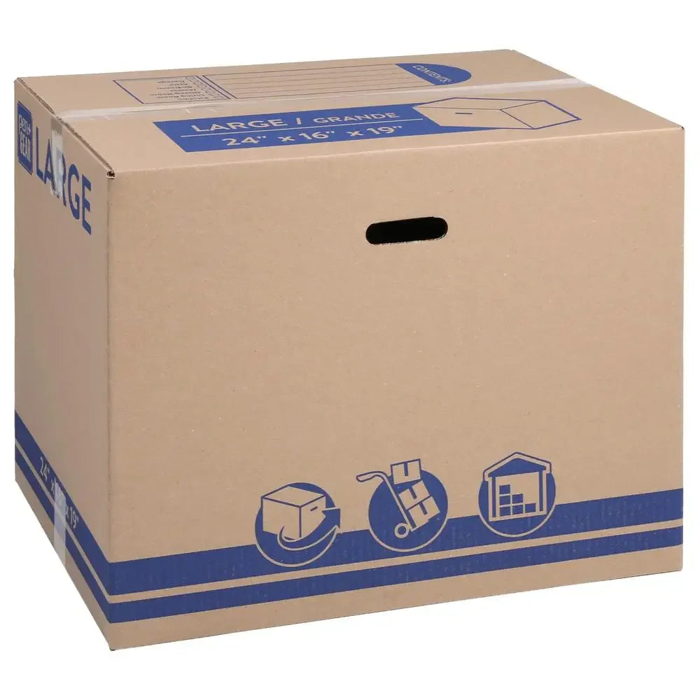Large Kraft Moving and Storage Boxes 24x16x19 25ct