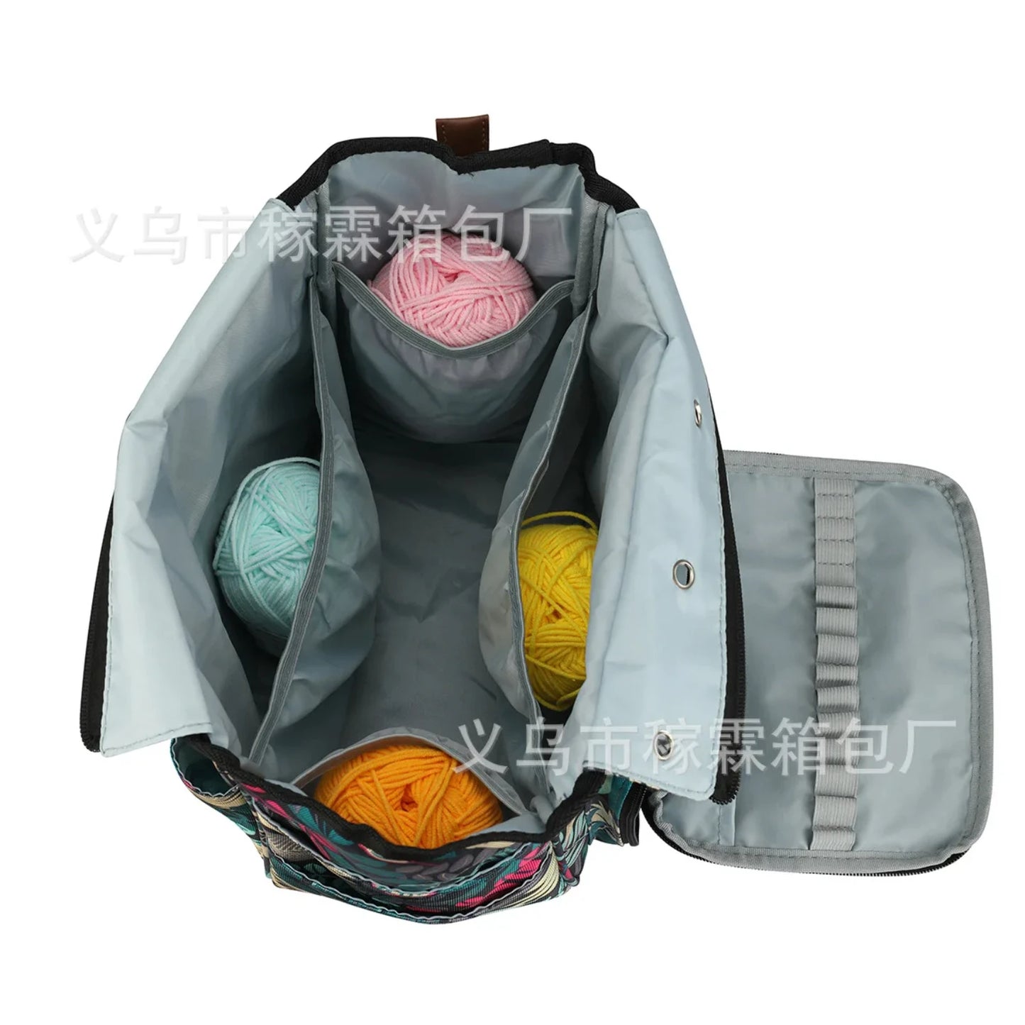 Portable Knitting Bag Organizer Yarn Storage Case