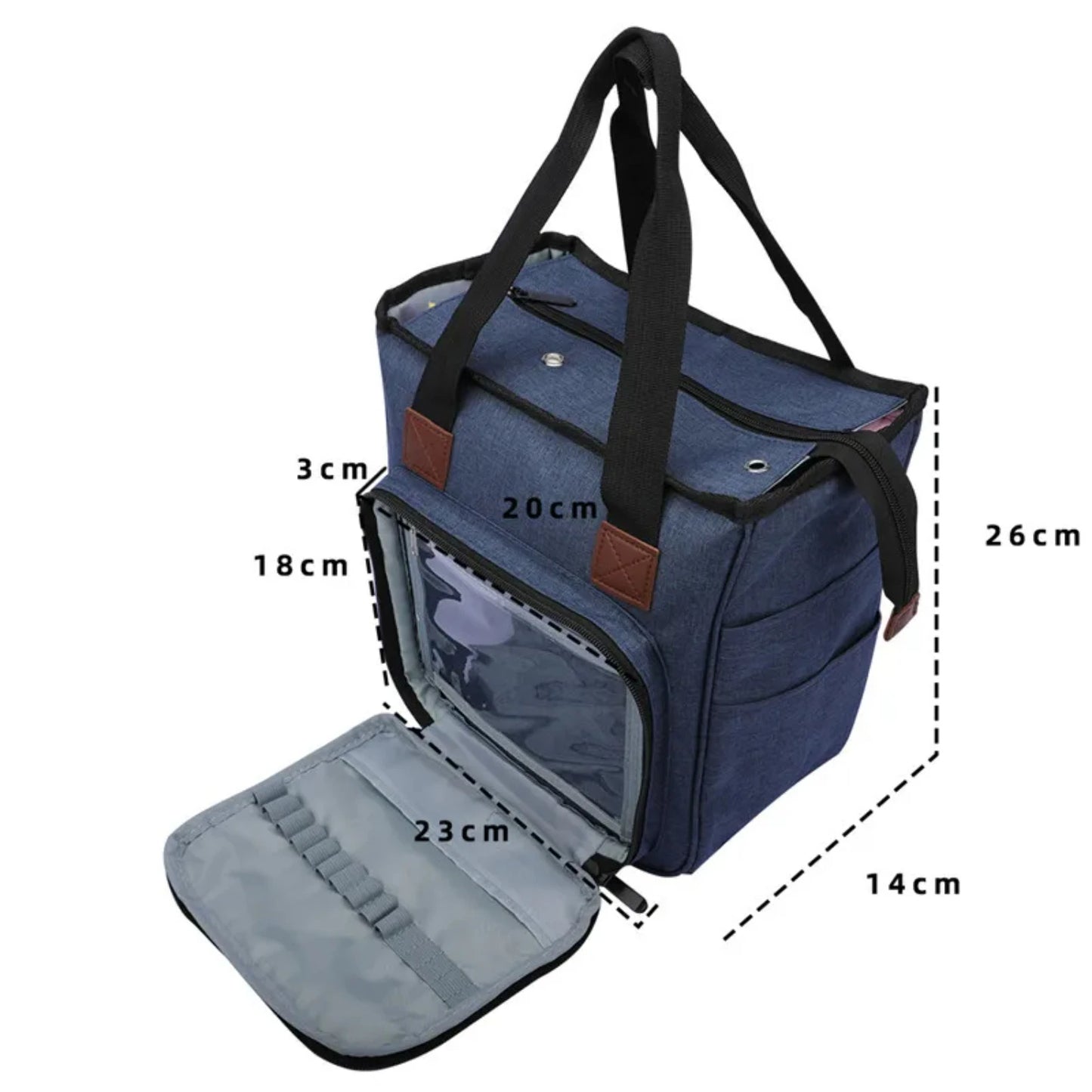 Portable Knitting Bag Organizer Yarn Storage Case