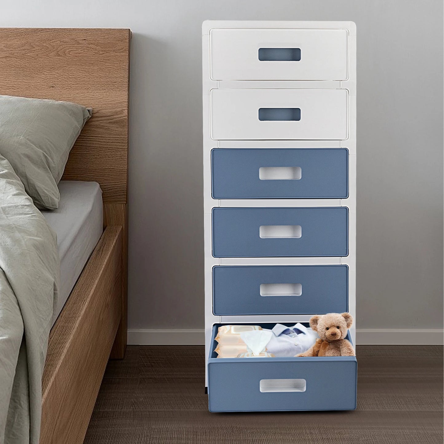 6 Tiers Plastic Drawer Desktop Organizer