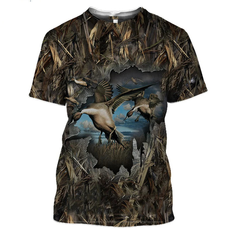 3D Wild Boar Print T Shirt