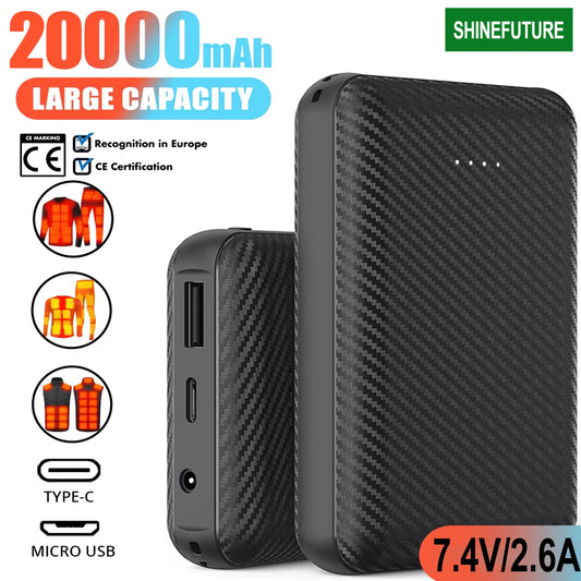 DC7.4V Power Bank 20000mAh Portable Charger